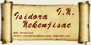 Isidora Mekenjišac vizit kartica